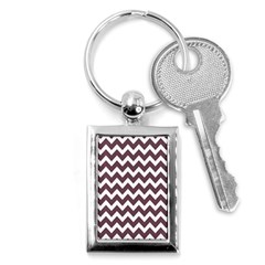 Chevron Pattern Gifts Key Chain (rectangle) by GardenOfOphir