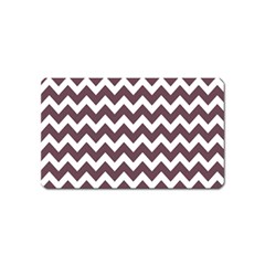 Chevron Pattern Gifts Magnet (name Card) by GardenOfOphir