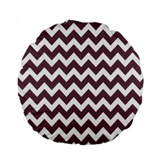 Chevron Pattern Gifts Standard 15  Premium Round Cushions by GardenOfOphir