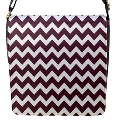 Chevron Pattern Gifts Flap Closure Messenger Bag (s) by GardenOfOphir