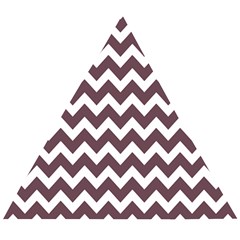 Chevron Pattern Gifts Wooden Puzzle Triangle by GardenOfOphir