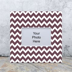 Chevron Pattern Gifts White Box Photo Frame 4  X 6  by GardenOfOphir