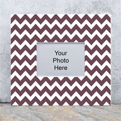 Chevron Pattern Gifts White Wall Photo Frame 5  X 7 