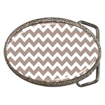 Beige Chevron Pattern Gifts Belt Buckles Front