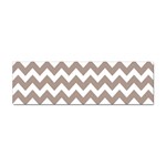 Beige Chevron Pattern Gifts Sticker (Bumper) Front