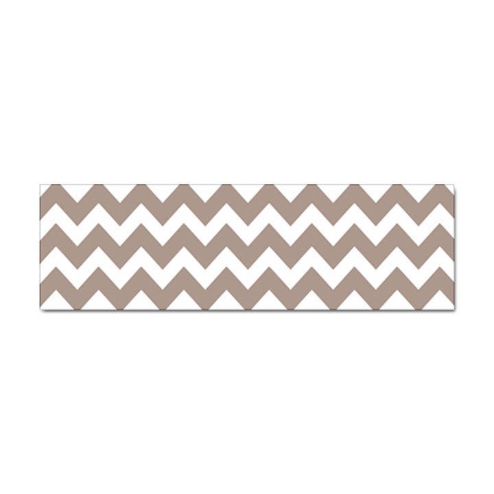 Beige Chevron Pattern Gifts Sticker (Bumper)