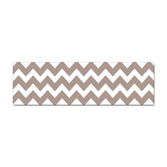 Beige Chevron Pattern Gifts Sticker Bumper (10 Pack) by GardenOfOphir