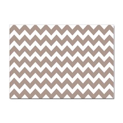 Beige Chevron Pattern Gifts Sticker A4 (100 Pack) by GardenOfOphir