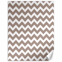 Beige Chevron Pattern Gifts Canvas 12  X 16  by GardenOfOphir