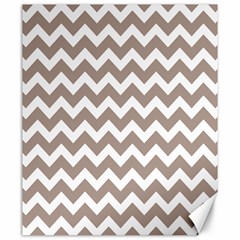 Beige Chevron Pattern Gifts Canvas 20  X 24  by GardenOfOphir