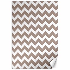 Beige Chevron Pattern Gifts Canvas 20  X 30  by GardenOfOphir