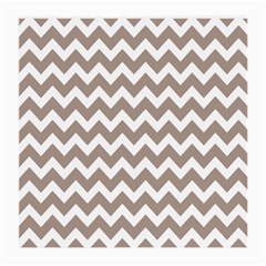 Beige Chevron Pattern Gifts Medium Glasses Cloth (2 Sides) by GardenOfOphir