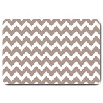 Beige Chevron Pattern Gifts Large Doormat 30 x20  Door Mat