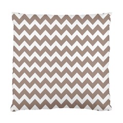 Beige Chevron Pattern Gifts Standard Cushion Case (one Side) by GardenOfOphir