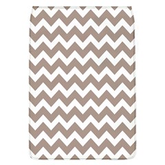 Beige Chevron Pattern Gifts Removable Flap Cover (l) by GardenOfOphir