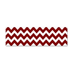 Red Chevron Pattern Gifts Sticker (bumper) by GardenOfOphir