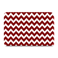 Red Chevron Pattern Gifts Plate Mats by GardenOfOphir