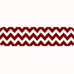 Red Chevron Pattern Gifts Large Bar Mat by GardenOfOphir