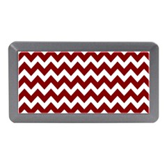 Red Chevron Pattern Gifts Memory Card Reader (mini) by GardenOfOphir