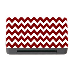 Red Chevron Pattern Gifts Memory Card Reader With Cf by GardenOfOphir