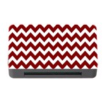 Red Chevron Pattern Gifts Memory Card Reader with CF Front