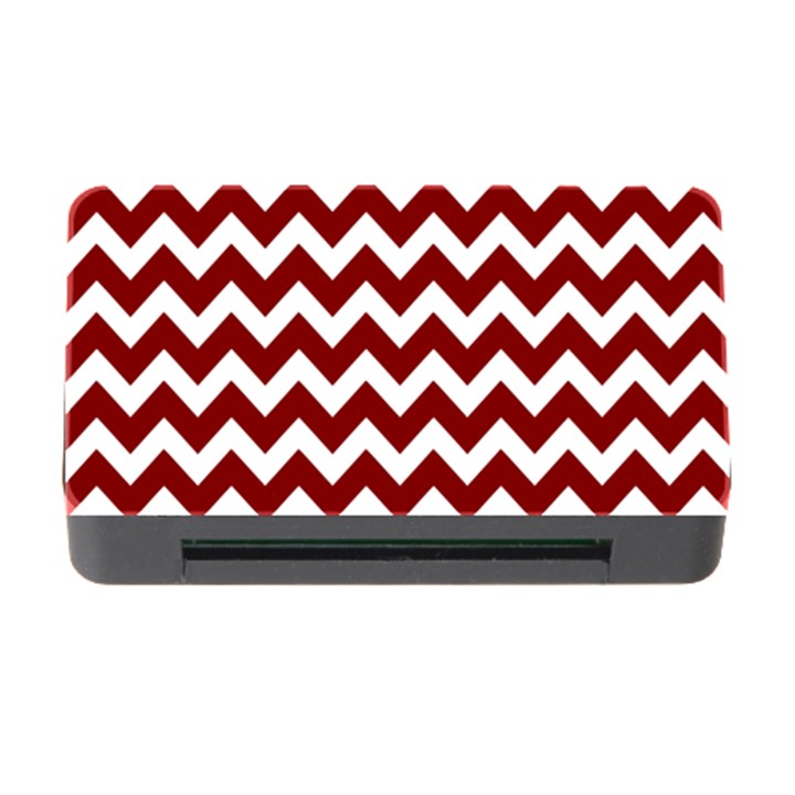 Red Chevron Pattern Gifts Memory Card Reader with CF