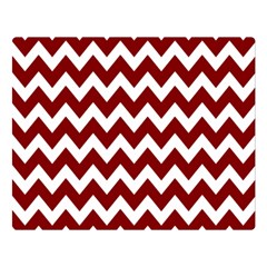 Red Chevron Pattern Gifts Two Sides Premium Plush Fleece Blanket (large) by GardenOfOphir