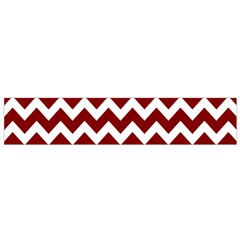 Red Chevron Pattern Gifts Small Premium Plush Fleece Scarf