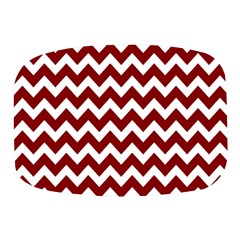 Red Chevron Pattern Gifts Mini Square Pill Box by GardenOfOphir