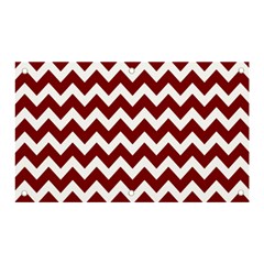 Red Chevron Pattern Gifts Banner And Sign 5  X 3  by GardenOfOphir