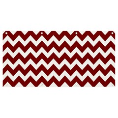 Red Chevron Pattern Gifts Banner And Sign 8  X 4  by GardenOfOphir