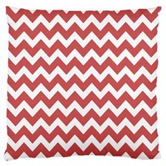 Coral Chevron Pattern Gifts Large Cushion Case (one Side) by GardenOfOphir