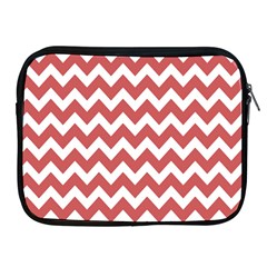 Coral Chevron Pattern Gifts Apple Ipad 2/3/4 Zipper Cases by GardenOfOphir