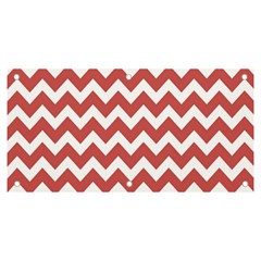 Coral Chevron Pattern Gifts Banner And Sign 6  X 3  by GardenOfOphir