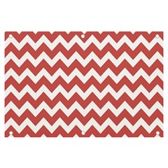 Coral Chevron Pattern Gifts Banner And Sign 6  X 4  by GardenOfOphir