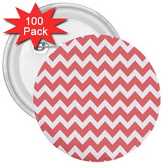 Chevron Pattern Gifts 3  Buttons (100 Pack)  by GardenOfOphir