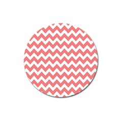 Chevron Pattern Gifts Magnet 3  (round) by GardenOfOphir