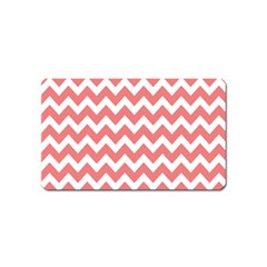 Chevron Pattern Gifts Magnet (name Card) by GardenOfOphir