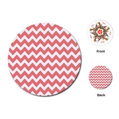 Chevron Pattern Gifts Playing Cards Single Design (round) by GardenOfOphir