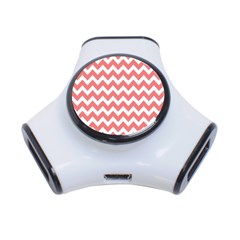 Chevron Pattern Gifts 3-port Usb Hub by GardenOfOphir