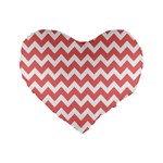 Chevron Pattern Gifts Standard 16  Premium Heart Shape Cushions Front