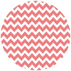 Chevron Pattern Gifts Wooden Puzzle Round by GardenOfOphir