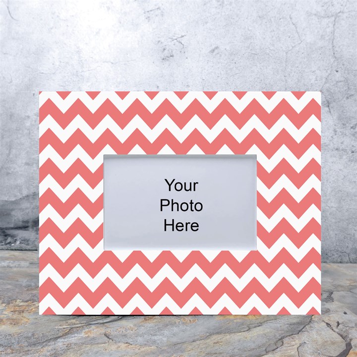 Chevron Pattern Gifts White Tabletop Photo Frame 4 x6 