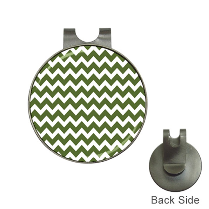 Chevron Pattern Gifts Hat Clips with Golf Markers