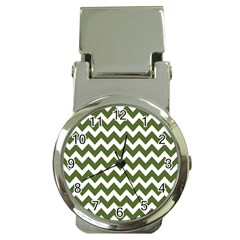 Chevron Pattern Gifts Money Clip Watches by GardenOfOphir