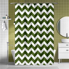 Chevron Pattern Gifts Shower Curtain 48  X 72  (small)  by GardenOfOphir