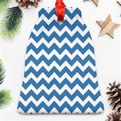 Chevron Pattern Gifts Ornament (bell) by GardenOfOphir