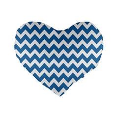 Chevron Pattern Gifts Standard 16  Premium Heart Shape Cushions by GardenOfOphir