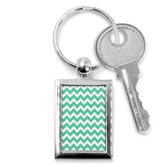 Chevron Pattern Giftt Key Chain (rectangle) by GardenOfOphir