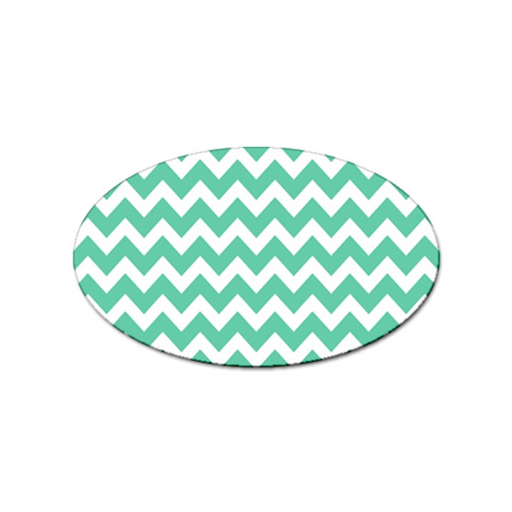 Chevron Pattern Giftt Sticker Oval (100 pack)